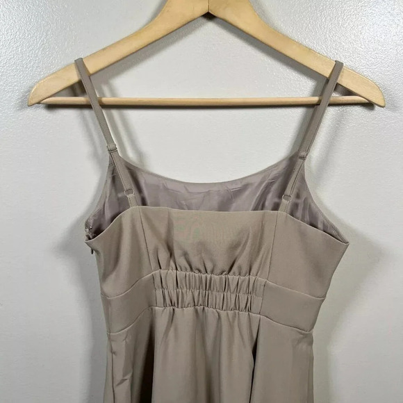 Snidel A-line Midi Dress One Size Taupe Neutral Event Special Occasion Cocktail - Picture 7 of 7